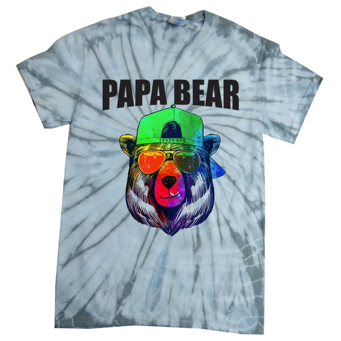 Papa Bear Tee Gift Tie-Dye T-Shirt