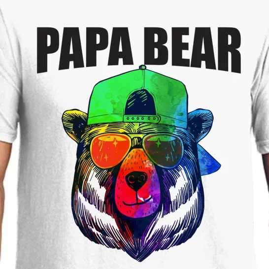 Papa Bear Tee Gift Pajama Set