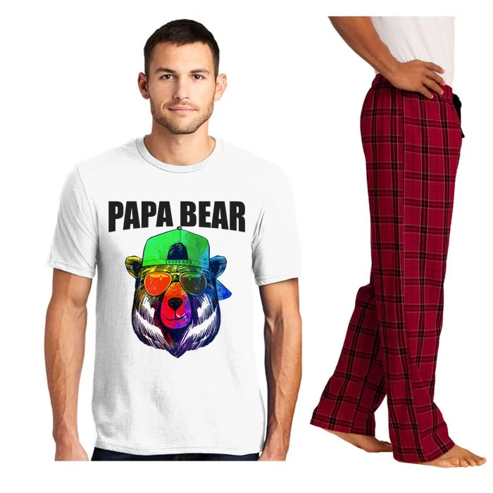 Papa Bear Tee Gift Pajama Set