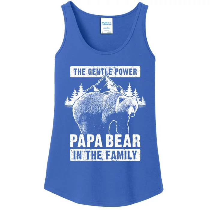 Papa Bear The Gentle Power Dad Grandpa FatherS Day Cool Gift Ladies Essential Tank