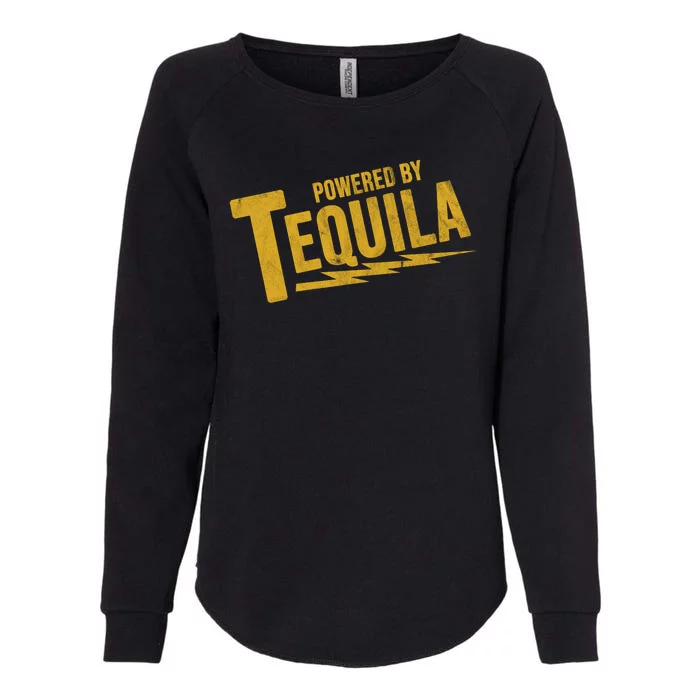 Powered By Tequila Womens California Wash Sweatshirt