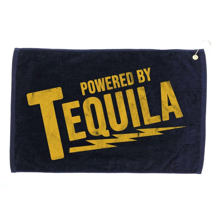 Powered By Tequila Grommeted Golf Towel