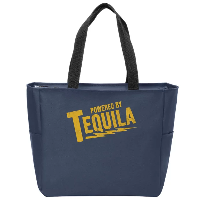 Powered By Tequila Zip Tote Bag