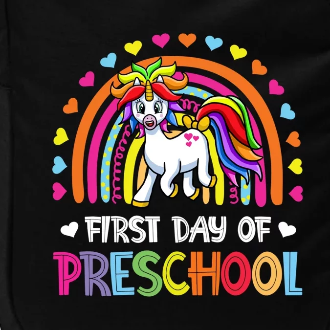 Preschool Back To School Great Gift Happy First Day Of Preschool Gift Impact Tech Backpack