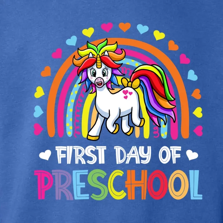 Preschool Back To School Great Gift Happy First Day Of Preschool Gift Toddler Hoodie