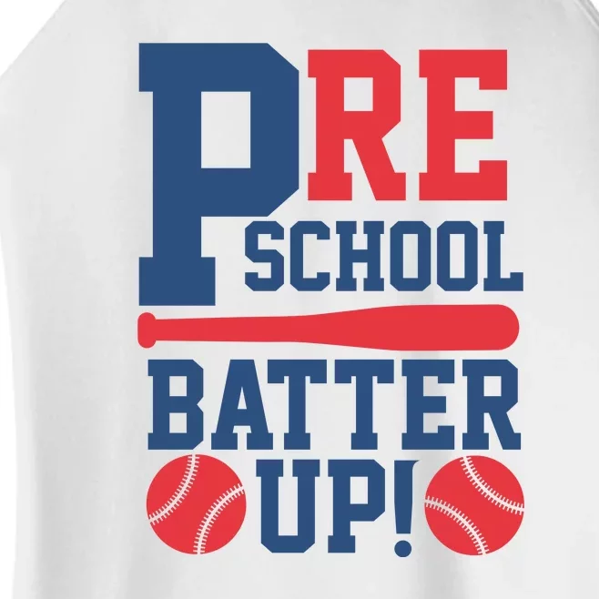 Preschool Back To School Preschool Batter Up Baseball Gift Women’s Perfect Tri Rocker Tank