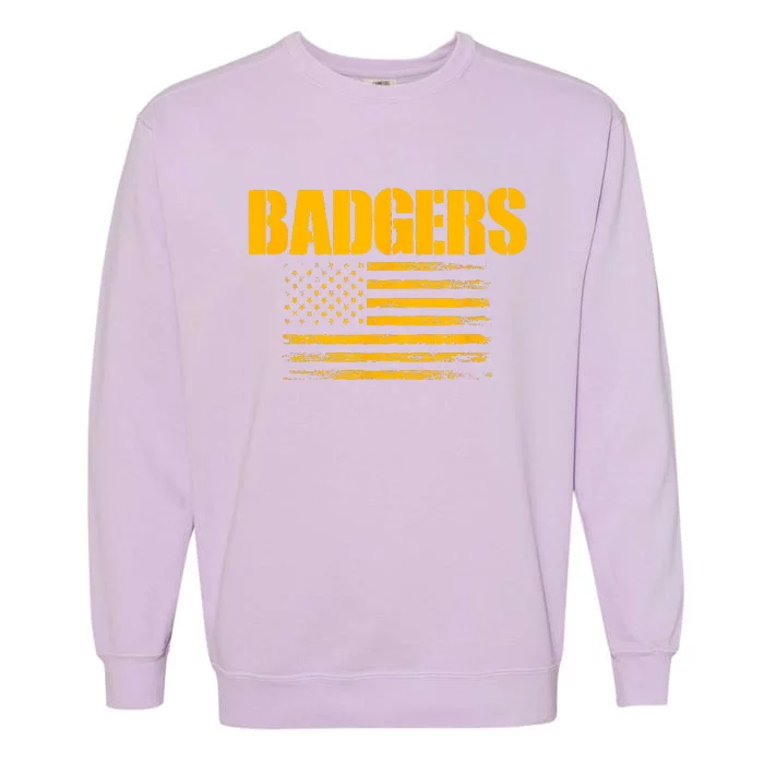 Prescott Badgers Usa Flag Pride Garment-Dyed Sweatshirt