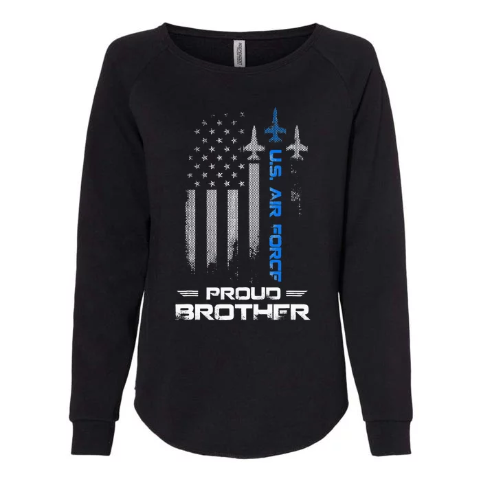 Proud Brother U.S. A.I.R F.O.R.C.E Stars Womens California Wash Sweatshirt