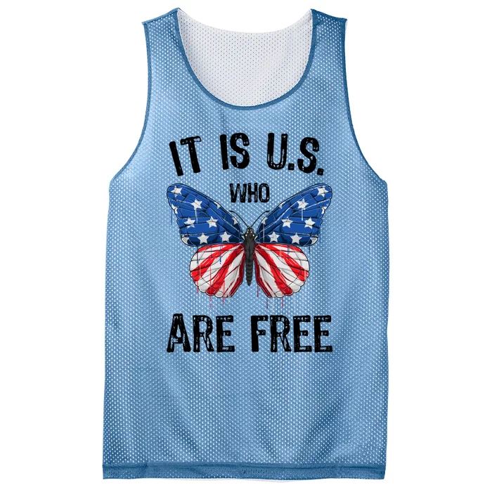 Patriotic Butterfly Usa American Flag 4th Of July Gift Mesh Reversible Basketball Jersey Tank