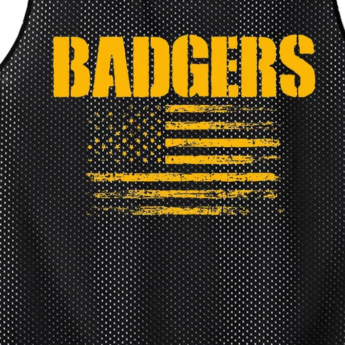 Prescott Badgers Usa Flag Pride Mesh Reversible Basketball Jersey Tank