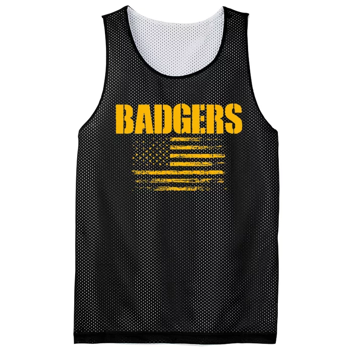 Prescott Badgers Usa Flag Pride Mesh Reversible Basketball Jersey Tank