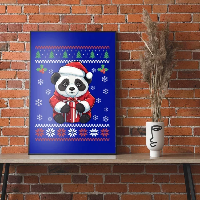 Panda Bear Ugly Christmas Sweater Xmas For Adults Cool Gift Poster