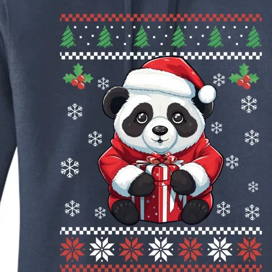 Panda Bear Ugly Christmas Sweater Xmas For Adults Cool Gift Women's Pullover Hoodie