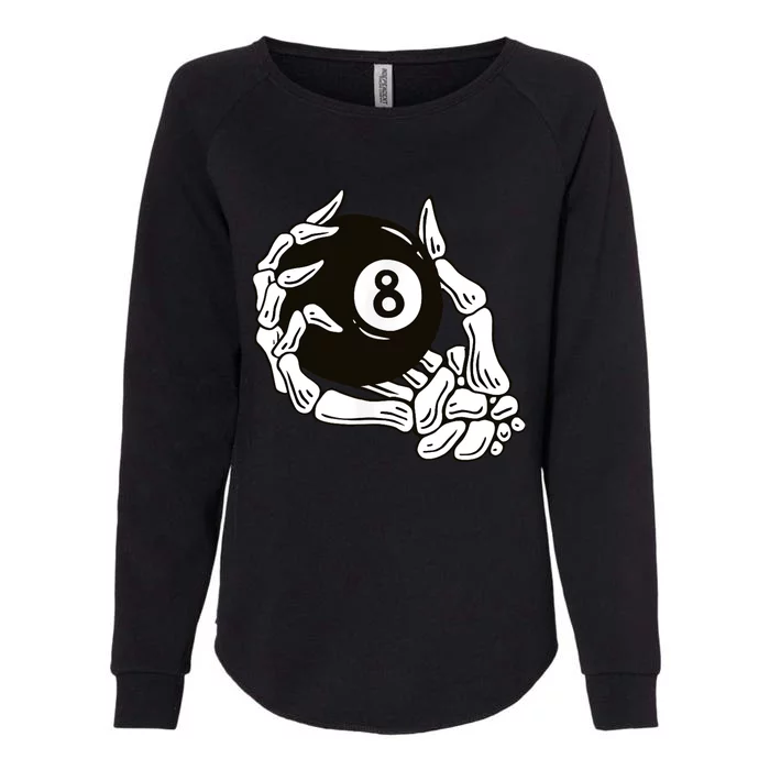 Pool billiards vintage 8 eight ball Womens California Wash Sweatshirt