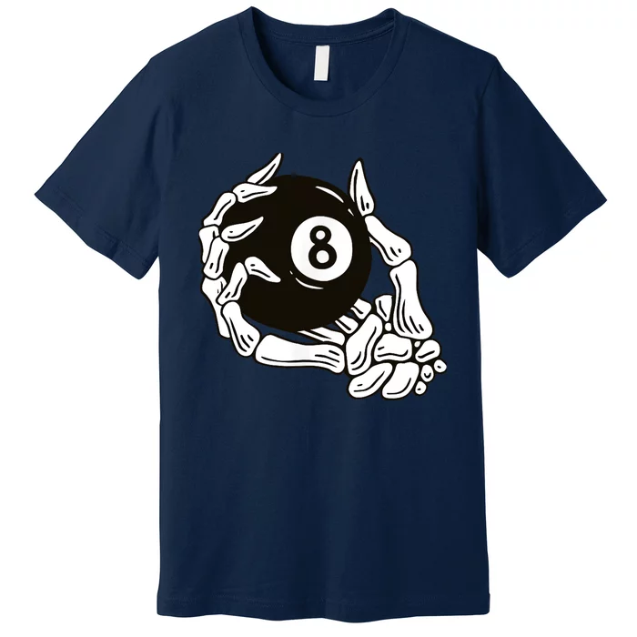 Pool billiards vintage 8 eight ball Premium T-Shirt