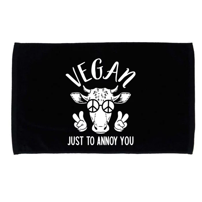 Plant Babes Vegan Just To Annoy You Cow Microfiber Hand Towel