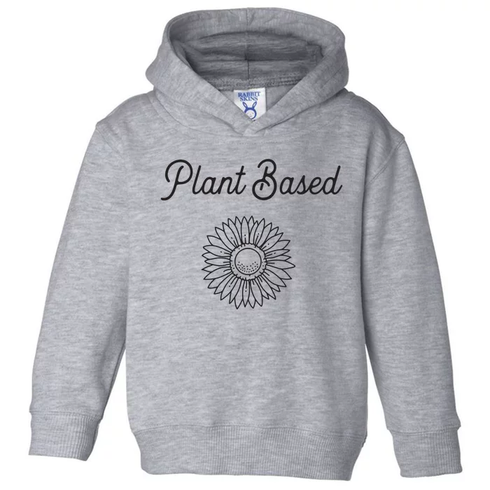 Plant Based Vegan And Vegetarian Diet Themed Toddler Hoodie