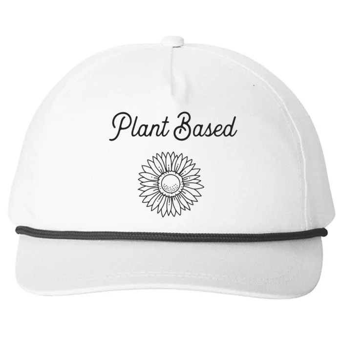 Plant Based Vegan And Vegetarian Diet Themed Snapback Five-Panel Rope Hat