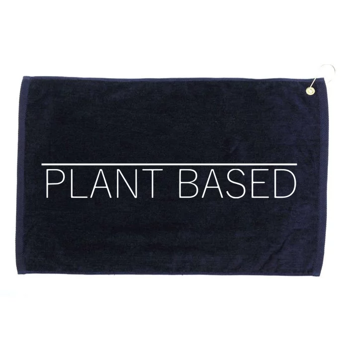 Plant Based Vegan Vegetarian Gift Tee Grommeted Golf Towel