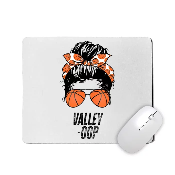 Phoenix Basketball Valley Oop Messy Bun Sun Basketball Fan Mousepad