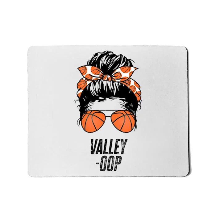 Phoenix Basketball Valley Oop Messy Bun Sun Basketball Fan Mousepad