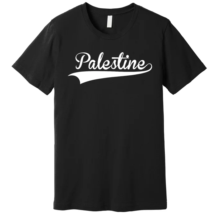 Palestine Baseball Vintage Retro Font Premium T-Shirt