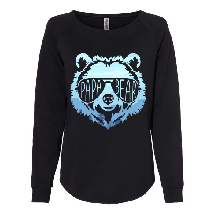 Papa Bear Vintage Graphic Great Gift Womens California Wash Sweatshirt