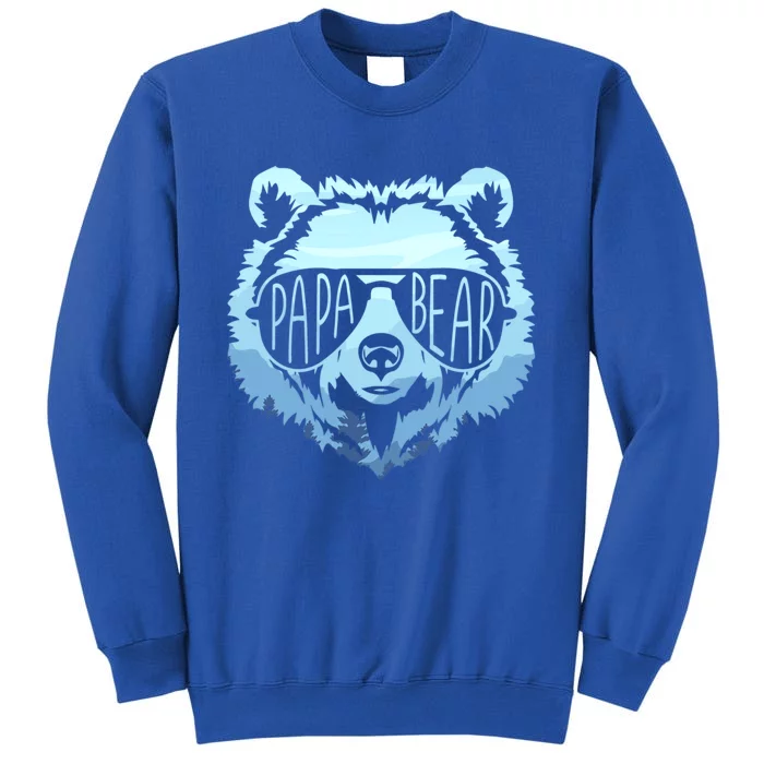 Papa Bear Vintage Graphic Great Gift Tall Sweatshirt