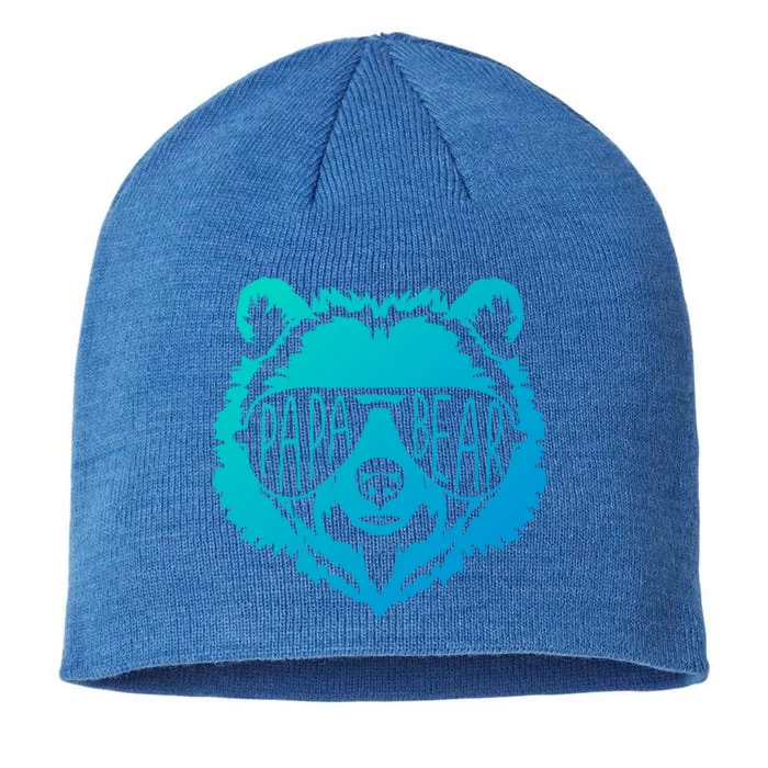 Papa Bear Vintage Graphic Great Gift 8 1/2in Sustainable Knit Beanie