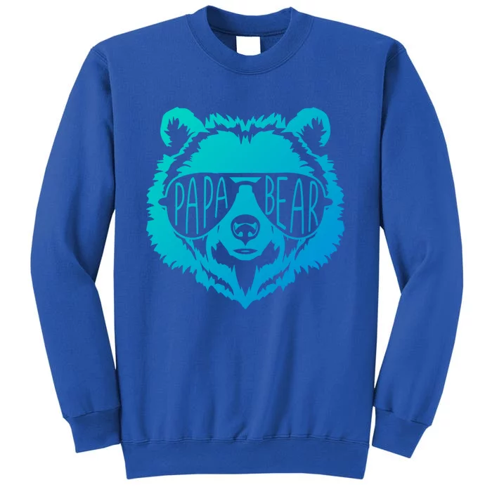 Papa Bear Vintage Graphic Great Gift Tall Sweatshirt