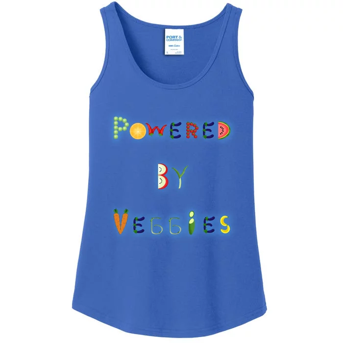 Powered By Veggies Meaningful Gift Ladies Essential Tank