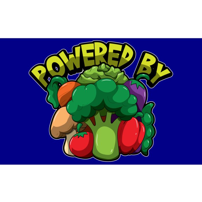 Powered By Vegetables Gift Strong Vegan Life Funny Gift Bumper Sticker