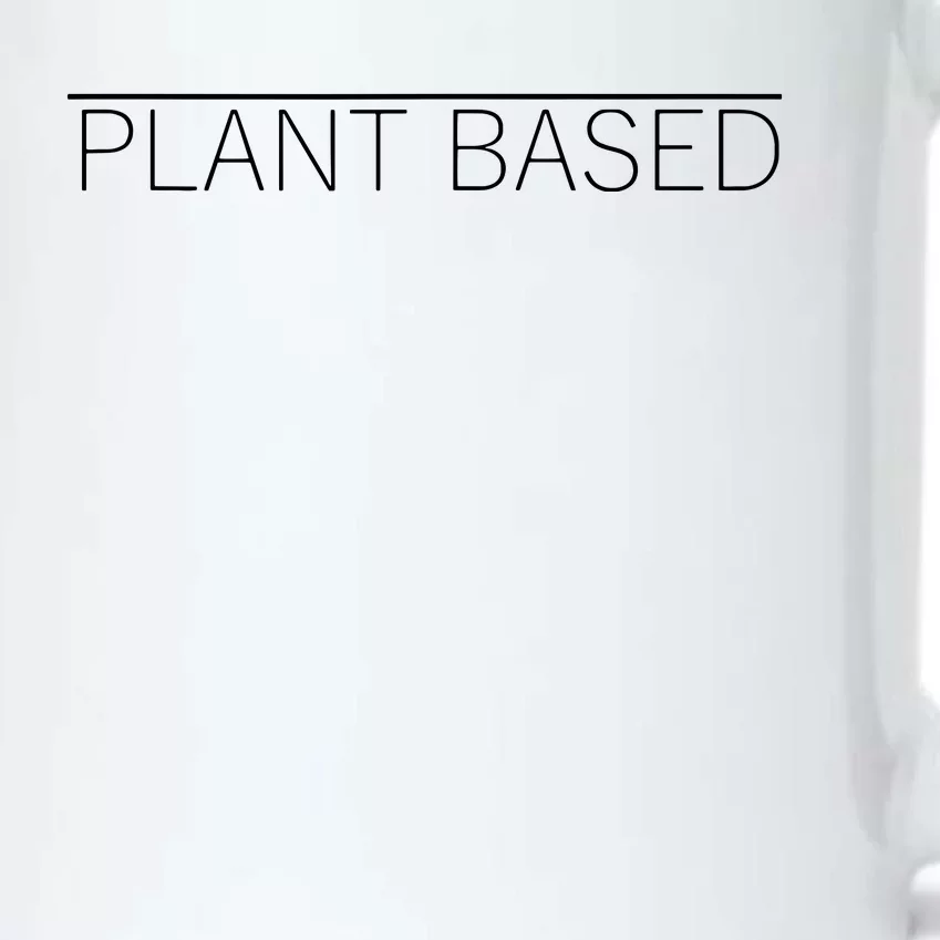 Plant Based Vegan Vegetarian Gift Black Color Changing Mug