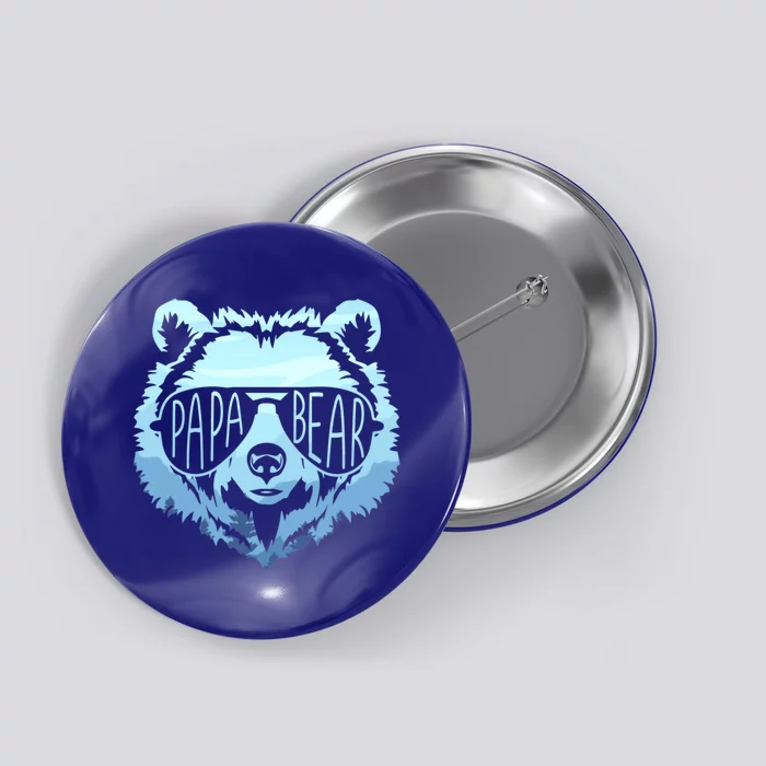 Papa Bear Vintage Graphic Gift Button