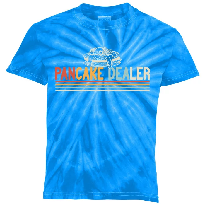 Pancake Breakfast Vintage Pancake Baker And Pancake Lover Gift Kids Tie-Dye T-Shirt