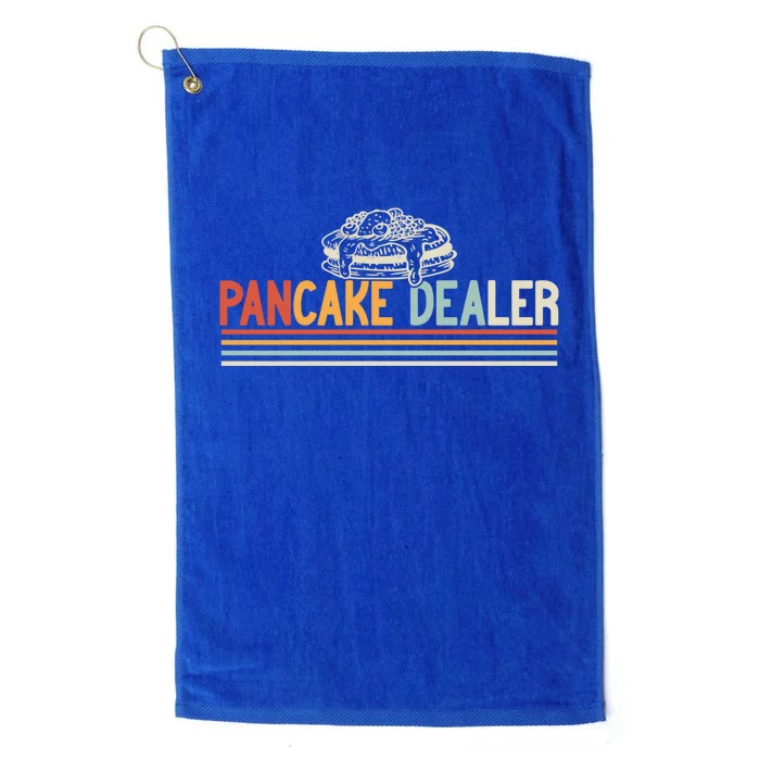 Pancake Breakfast Vintage Pancake Baker And Pancake Lover Gift Platinum Collection Golf Towel