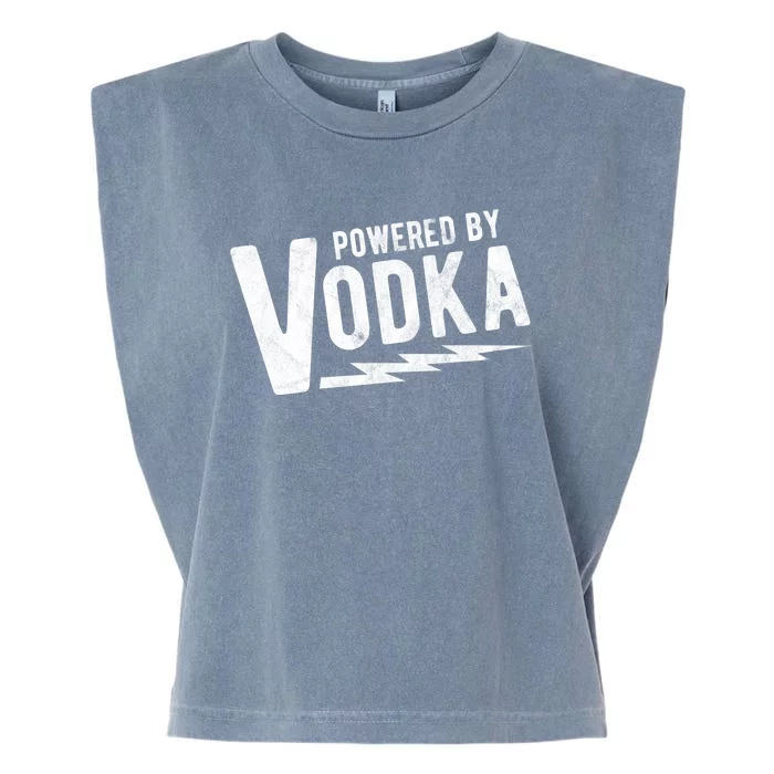 Powered By Vodka Garment-Dyed Women's Muscle Tee