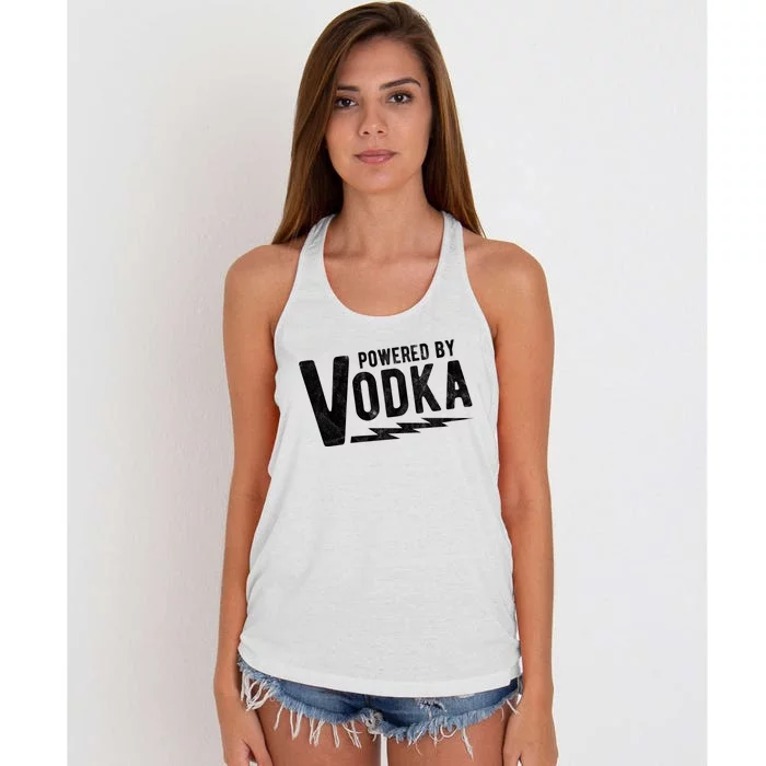 Powered By Vodka Women's Knotted Racerback Tank