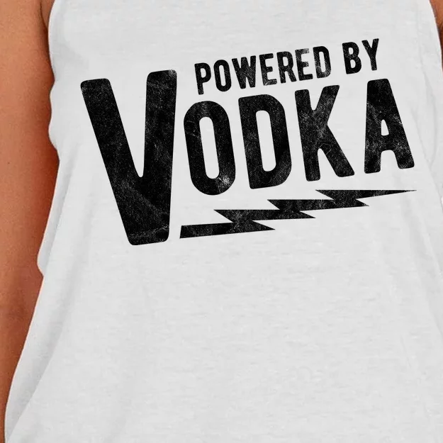 Powered By Vodka Women's Knotted Racerback Tank