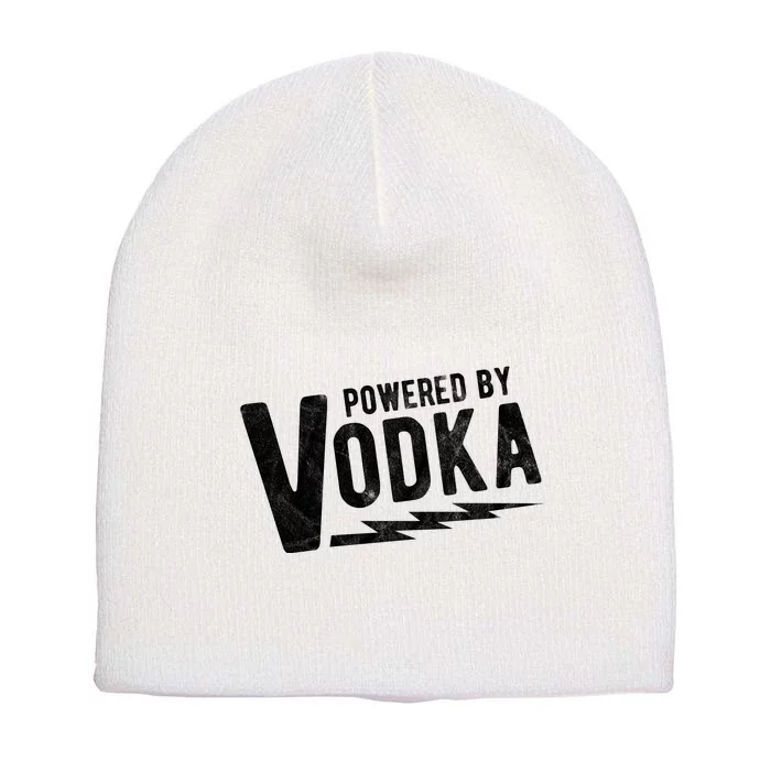 Powered By Vodka Short Acrylic Beanie