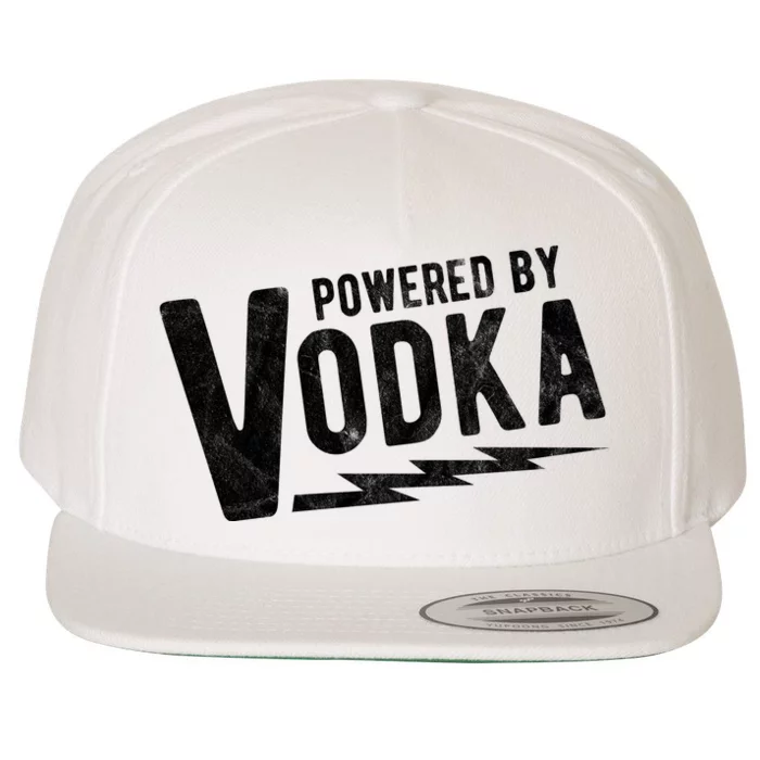 Powered By Vodka Wool Snapback Cap