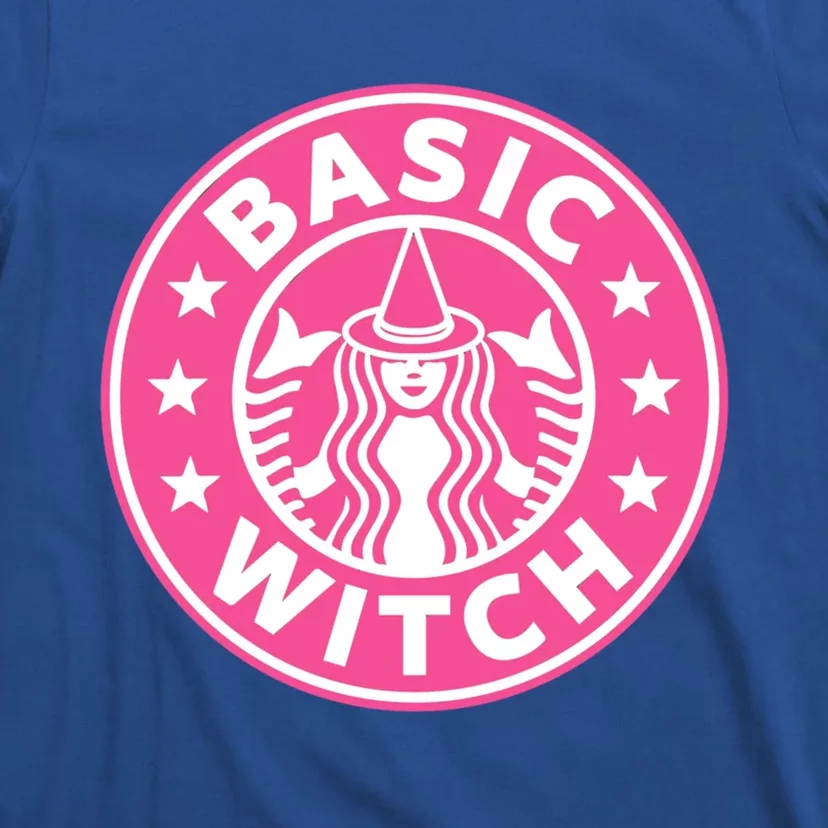 Pink Basic Witch Bitch Funny Pumpkin Coffee Gift T-Shirt