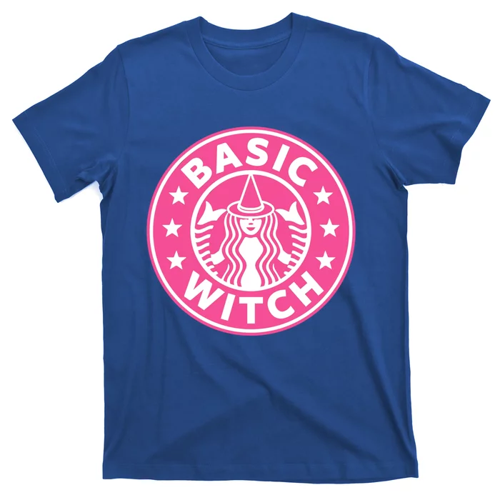 Pink Basic Witch Bitch Funny Pumpkin Coffee Gift T-Shirt