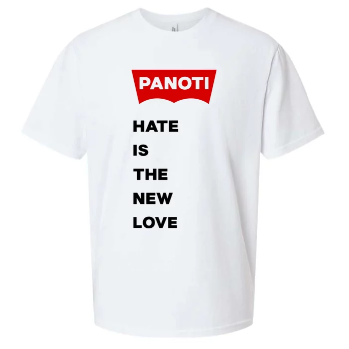 Prafull Billore Wearing Panoti Hate Is The New Love Sueded Cloud Jersey T-Shirt