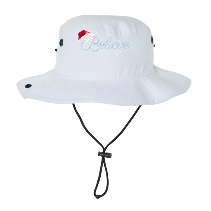 Pretty Believe With Santa Hat Holiday Christmas Gift Legacy Cool Fit Booney Bucket Hat