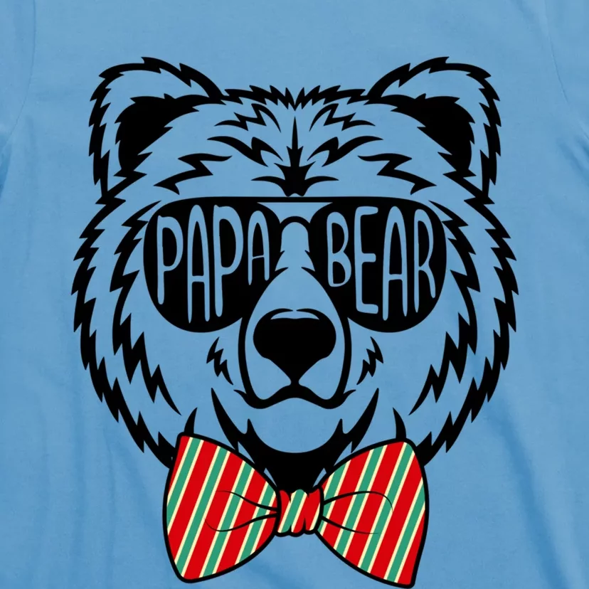 Papa Bear With Sunglasses Fathers Day Cool Gift T-Shirt