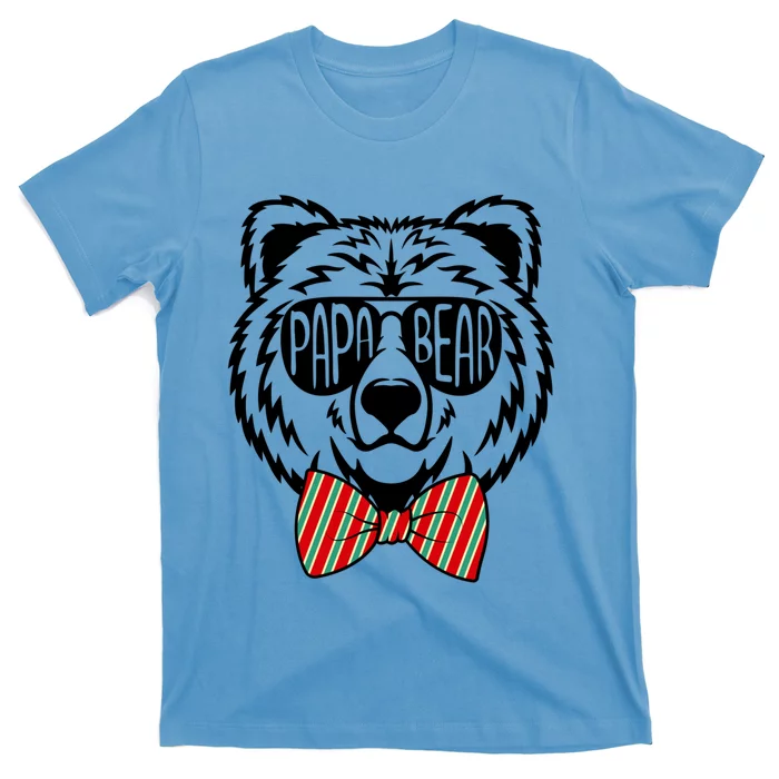 Papa Bear With Sunglasses Fathers Day Cool Gift T-Shirt