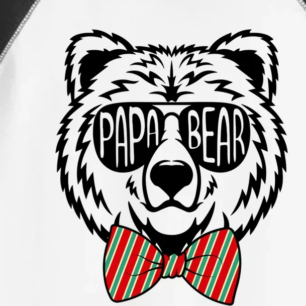 Papa Bear With Sunglasses Fathers Day Cool Gift Toddler Fine Jersey T-Shirt