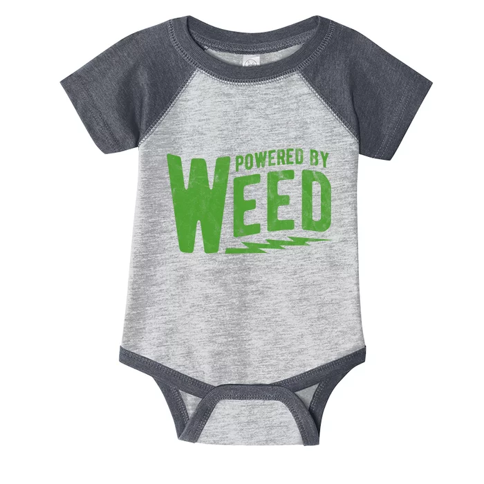 Powered By Weed Infant Baby Jersey Bodysuit