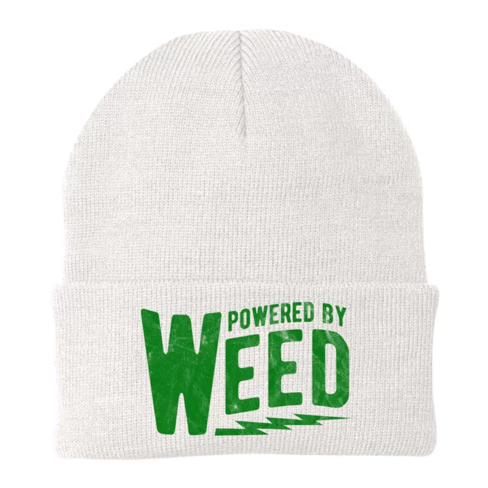 Powered By Weed Knit Cap Winter Beanie